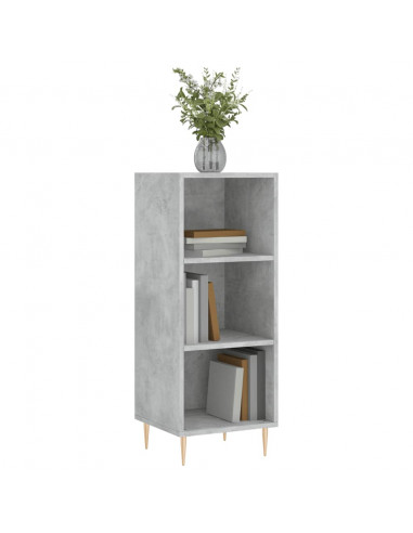Credenza Grigio Cemento 34,5x32,5x90 cm in Legno Multistrato