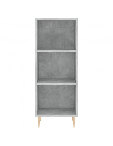Credenza Grigio Cemento 34,5x32,5x90 cm in Legno Multistrato