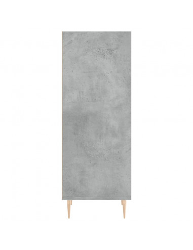 Credenza Grigio Cemento 34,5x32,5x90 cm in Legno Multistrato