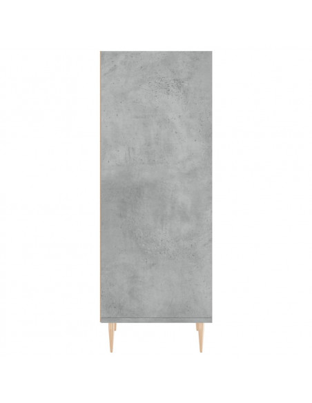 Credenza Grigio Cemento 34,5x32,5x90 cm in Legno Multistrato