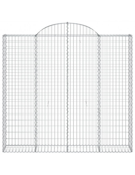Cesti Gabbioni ad Arco 9 pz 200x30x180/200 cm Ferro Zincato
