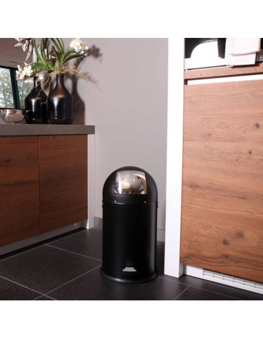 EKO Pattumiera a Pedale Kickcan 33 L Nero Opaco