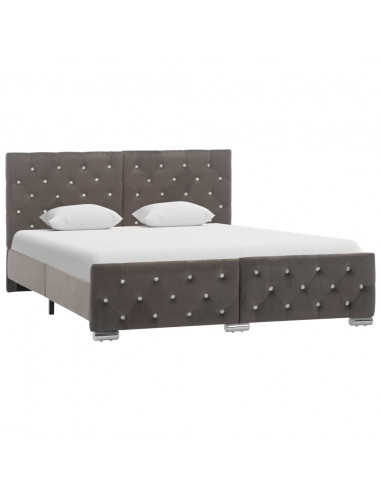 Giroletto Grigio in Velluto 140x200 cm