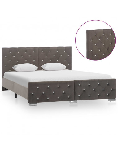 Giroletto Grigio in Velluto 140x200 cm