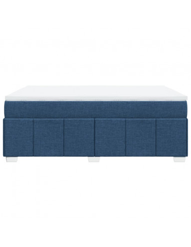 Giroletto a Molle con Materasso Blu 160x200 cm in Tessuto
