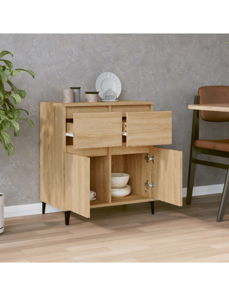 Credenza Rovere Sonoma 60x35x70 cm in Legno Multistrato