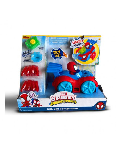Lancia ragnatele de luxe con luci e suoni SPIDEY SP100100 Assortito