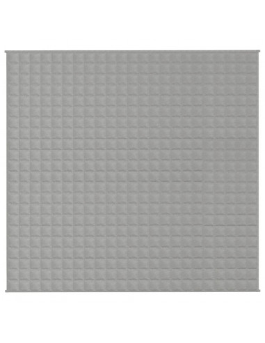 Coperta Ponderata Grigia 220x235 cm 11 kg Tessuto