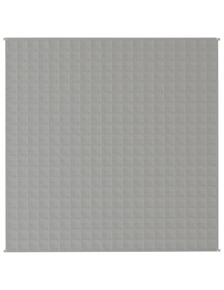 Coperta Ponderata Grigia 200x200 cm 13 kg Tessuto