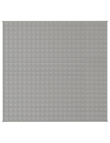 Coperta Ponderata Grigia 220x235 cm 15 kg Tessuto