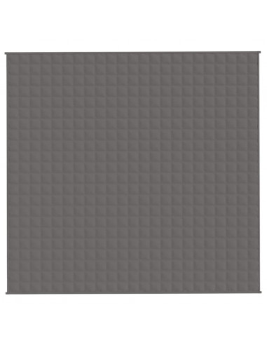 Coperta Ponderata Grigia 220x235 cm 15 kg Tessuto