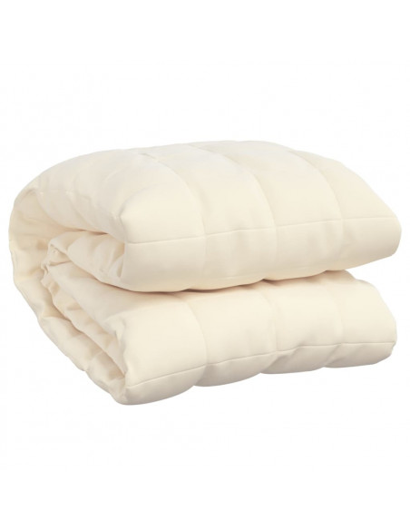 Coperta Ponderata Crema Chiaro 220x260 cm 11 kg Tessuto