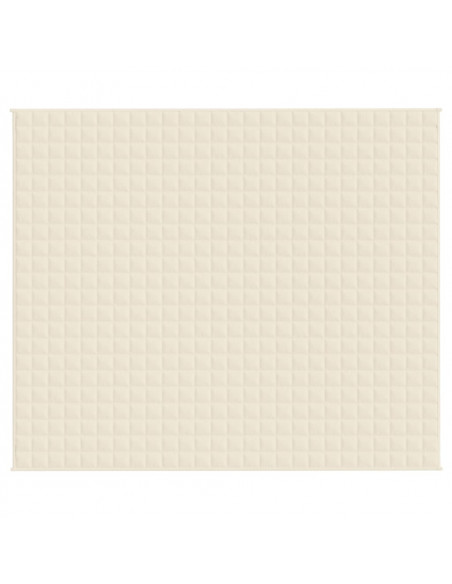 Coperta Ponderata Crema Chiaro 220x260 cm 11 kg Tessuto