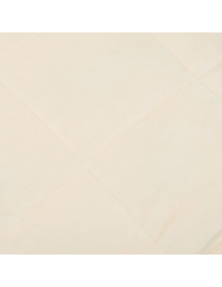 Coperta Ponderata Crema Chiaro 220x260 cm 11 kg Tessuto