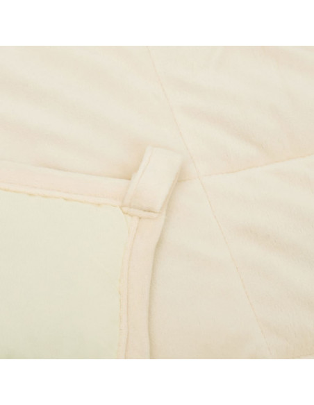 Coperta Ponderata Crema Chiaro 220x260 cm 11 kg Tessuto