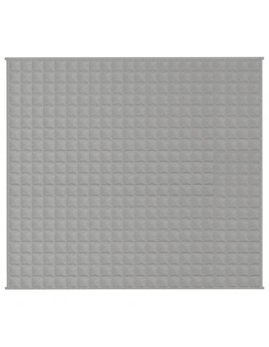 Coperta Ponderata Grigia 200x220 cm 9 kg Tessuto
