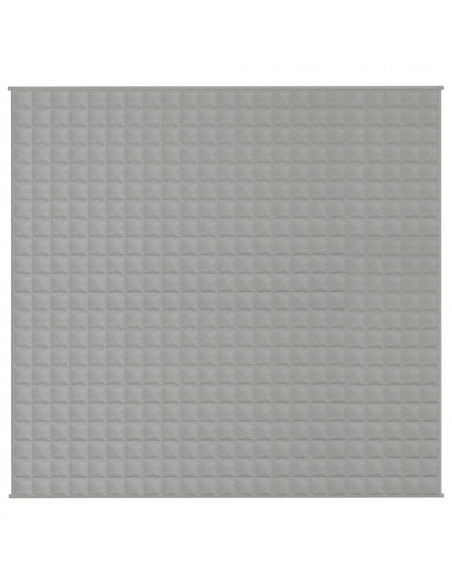 Coperta Ponderata Grigia 220x230 cm 15 kg Tessuto