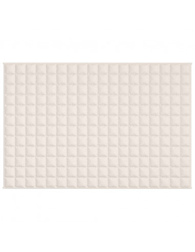 Coperta Ponderata Crema Chiaro 122x183 cm 9 kg Tessuto
