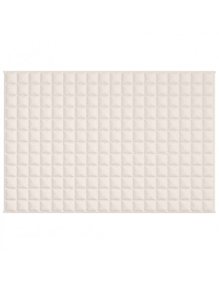 Coperta Ponderata Crema Chiaro 122x183 cm 9 kg Tessuto