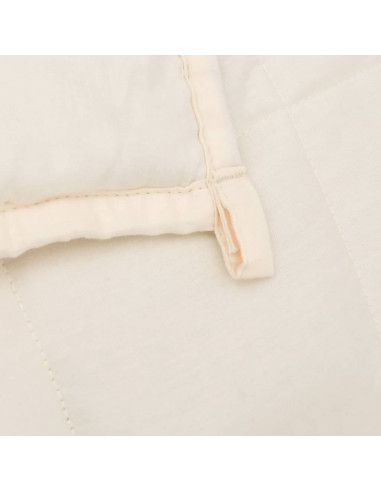 Coperta Ponderata Crema Chiaro 122x183 cm 9 kg Tessuto