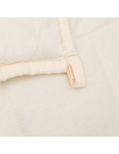 Coperta Ponderata Crema Chiaro 122x183 cm 9 kg Tessuto