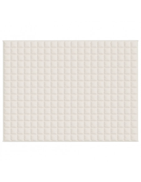 Coperta Ponderata Crema Chiaro 152x203 cm 11 kg Tessuto