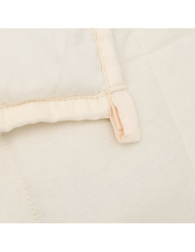 Coperta Ponderata Crema Chiaro 152x203 cm 11 kg Tessuto