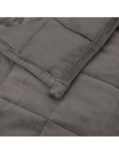 Coperta Ponderata Grigia 220x230 cm 15 kg Tessuto