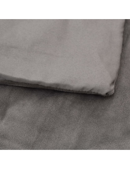Coperta Ponderata con Copertura Grigia 135x200 cm 10 kg Tessuto