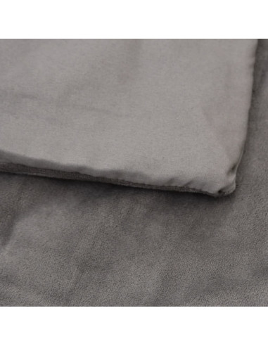Coperta Ponderata con Copertura Grigia 137x200 cm 6 kg Tessuto