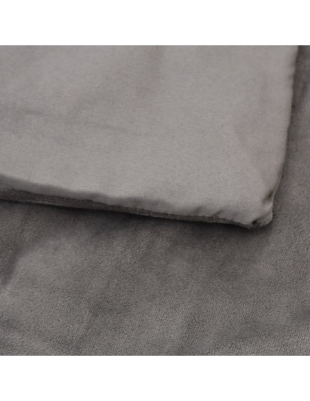 Coperta Ponderata con Copertura Grigia 137x200 cm 6 kg Tessuto