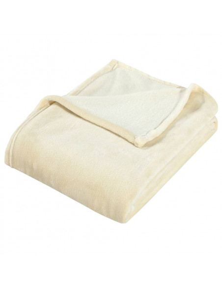 Coperta Crema 130x170 cm in Poliestere