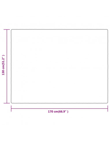 Coperta Crema 130x170 cm in Poliestere