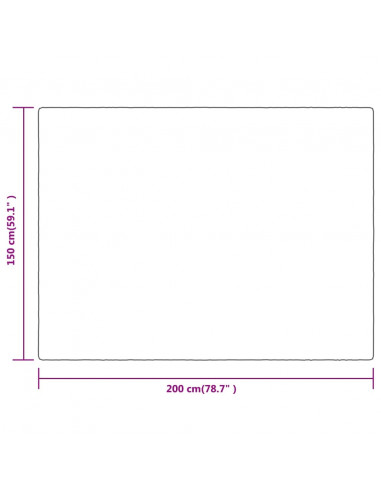 Coperta Crema 150x200 cm in Poliestere