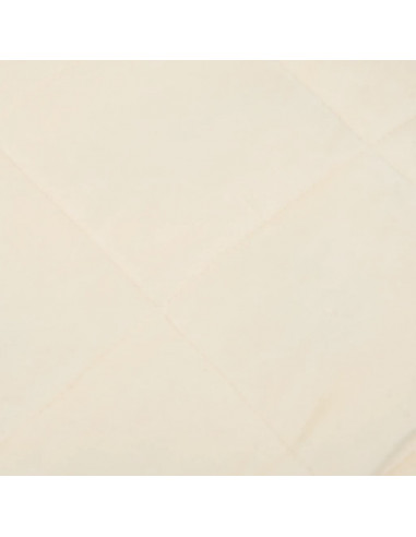 Coperta Ponderata Crema Chiaro 122x183 cm 9 kg Tessuto