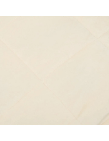 Coperta Ponderata Crema Chiaro 137x200 cm 6 kg Tessuto