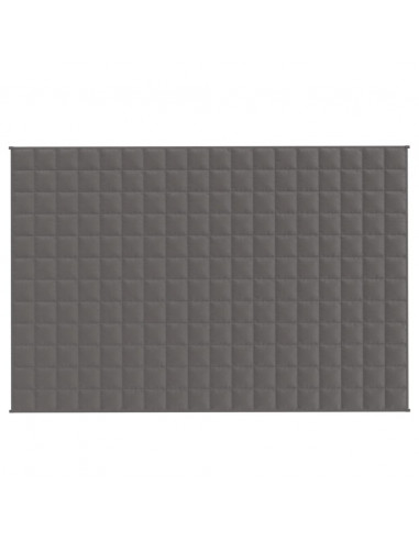 Coperta Ponderata Grigia 122x183 cm 9 kg in Tessuto