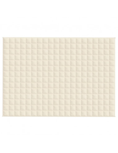Coperta Ponderata Crema Chiaro 138x200 cm 10 kg Tessuto