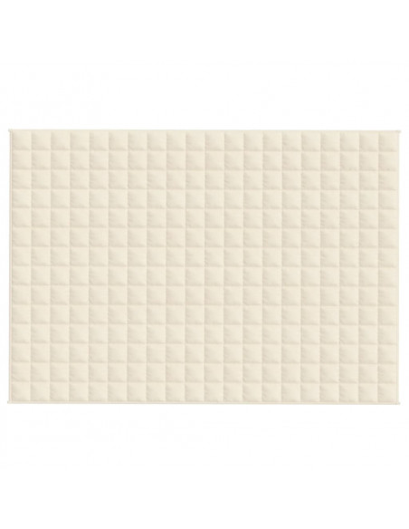 Coperta Ponderata Crema Chiaro 138x200 cm 10 kg Tessuto