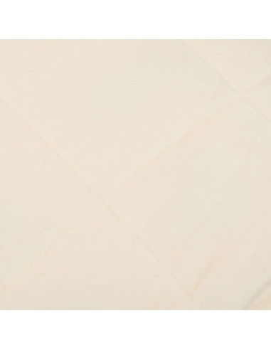 Coperta Ponderata Crema Chiaro 138x200 cm 10 kg Tessuto
