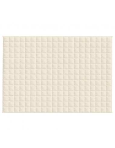 Coperta Ponderata Crema Chiaro 140x200 cm 6 kg Tessuto