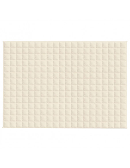 Coperta Ponderata Crema Chiaro 135x200 cm 6 kg Tessuto