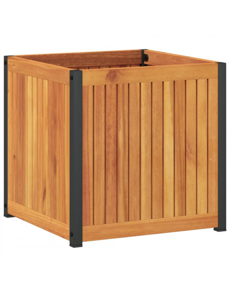 Fioriera da Giardino 45x45x44 cm in Legno Massello di Acacia