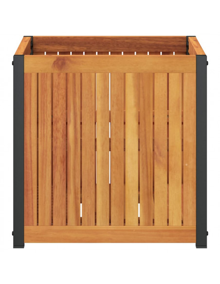 Fioriera da Giardino 45x45x44 cm in Legno Massello di Acacia