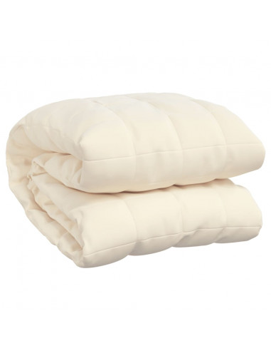 Coperta Ponderata Crema Chiaro 220x230 cm 15 kg Tessuto