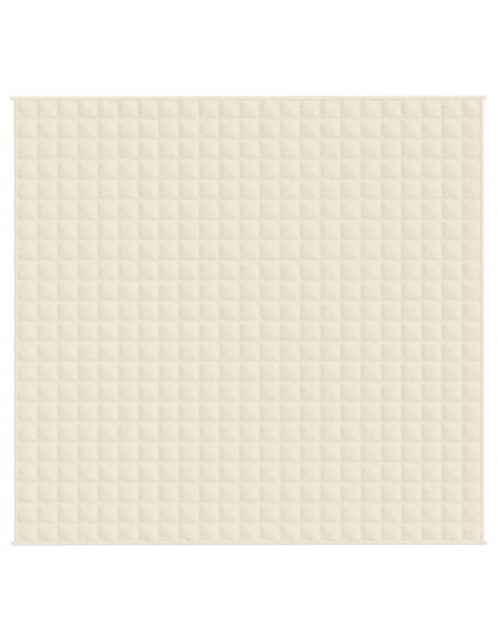 Coperta Ponderata Crema Chiaro 220x230 cm 15 kg Tessuto