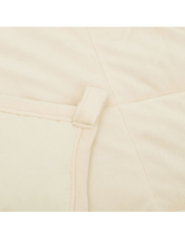 Coperta Ponderata Crema Chiaro 220x230 cm 15 kg Tessuto