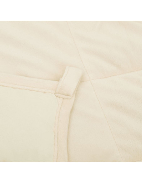 Coperta Ponderata Crema Chiaro 220x230 cm 15 kg Tessuto