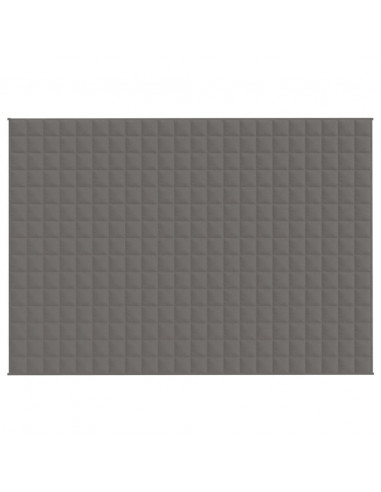 Coperta Ponderata Grigia 155x220 cm 7 kg Tessuto