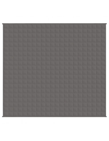 Coperta Ponderata Grigia 200x225 cm 9 kg Tessuto